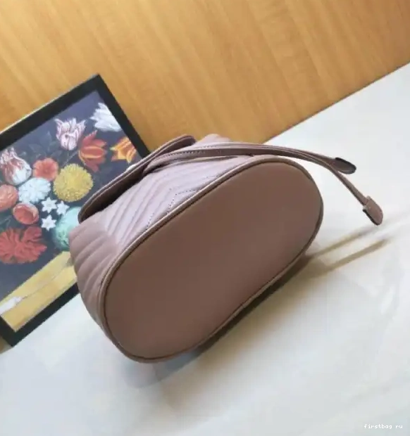 First bag ru Marmont 528129 Gucci matelassé GG backpack 0522